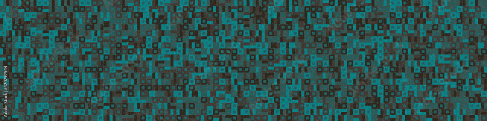 Fototapeta premium Abstract Geometric Pattern generative computational art illustration