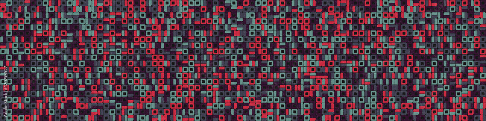 Abstract Geometric Pattern generative computational art illustration