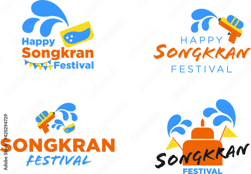 Happy Songkran Festival, Thailand Celebration