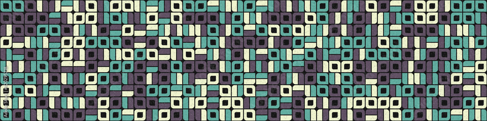 Abstract Geometric Pattern generative computational art illustration