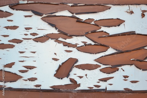 Old shabby brown laminate background 