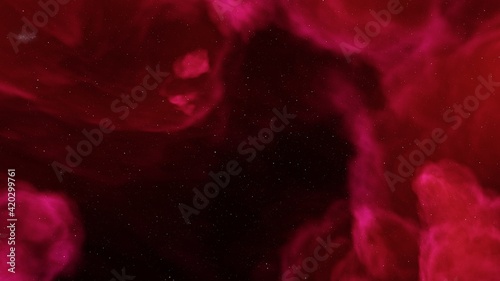 Space background with nebula and stars, nebula in deep space, abstract colorful background 3d render 