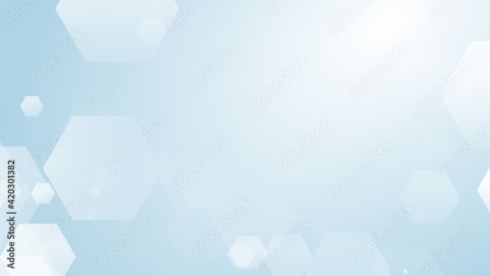 Abstract hexagon geometric white blue pattern technology medical and science background. Abstract hexagon geometric white blue pattern technology medical and science background.