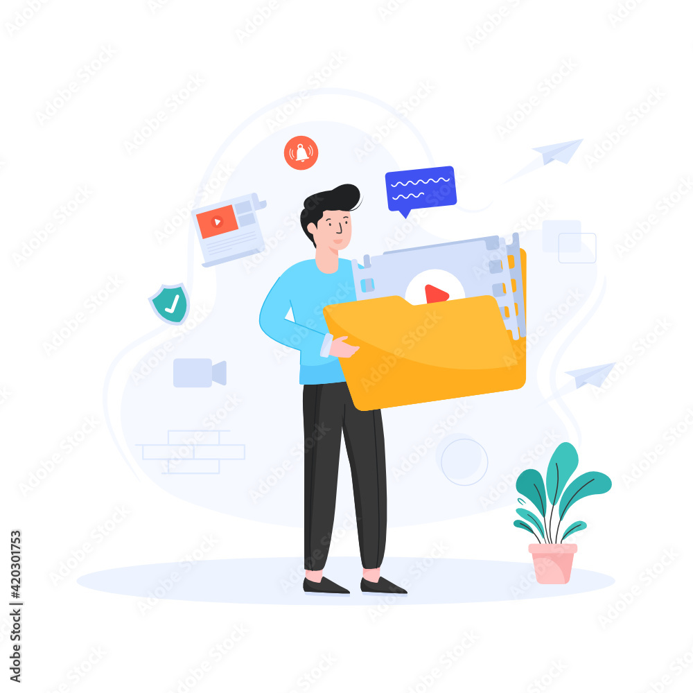 Editable flat design vector of music categorization
Editable flat design vector of music categorization