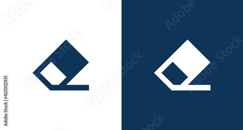 eraser outline icon illustration isolated vector sign symbol