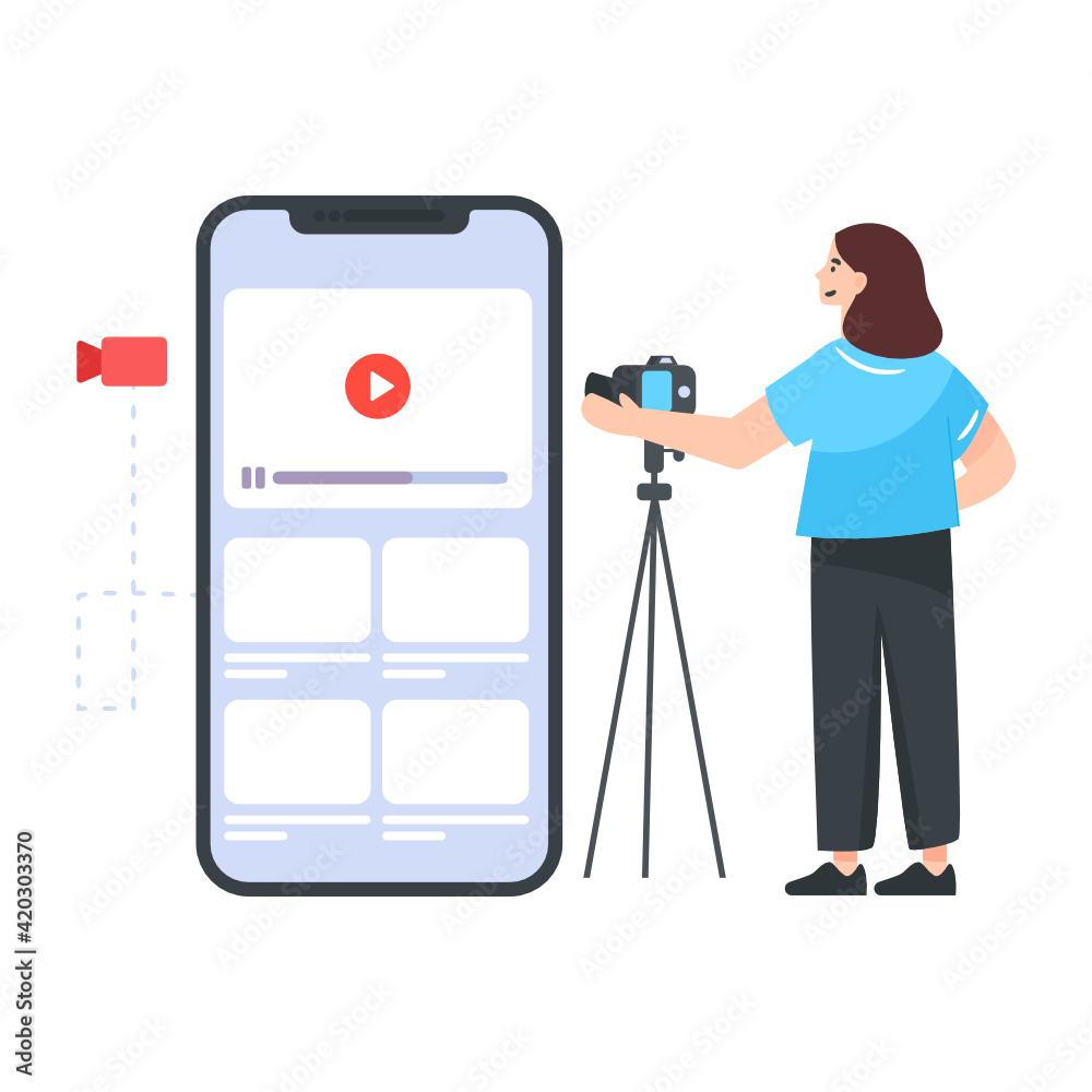 Download digital media illustration, flat vector
Download digital media illustration, flat vector
