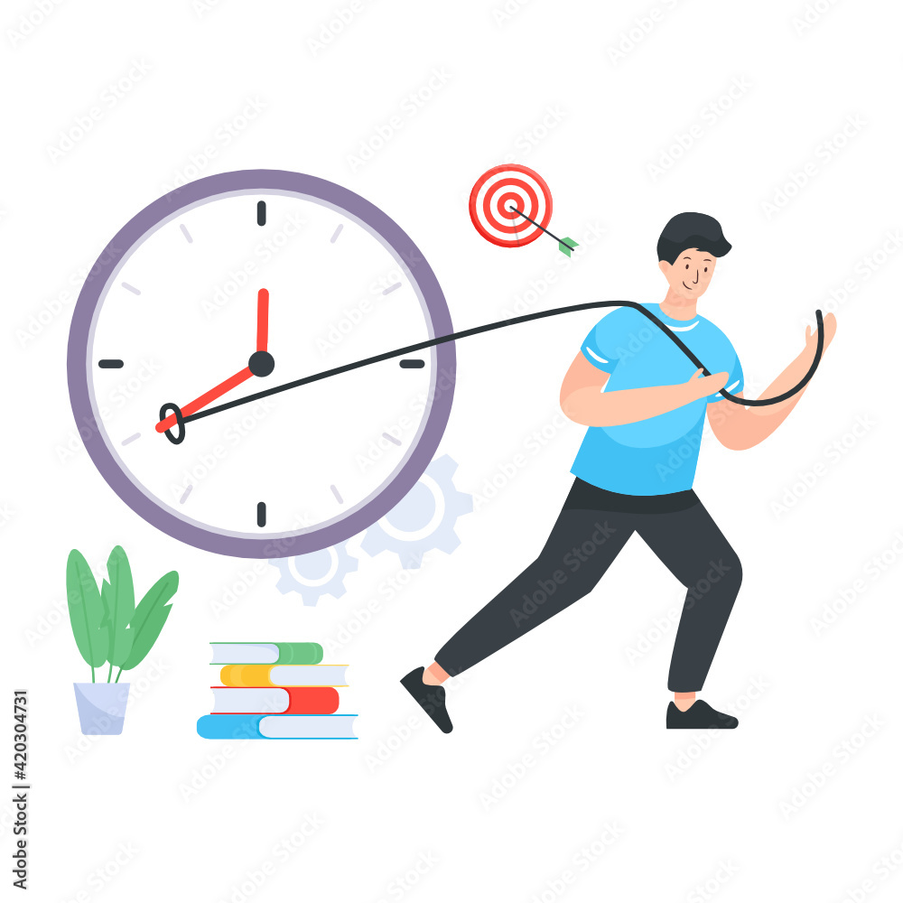 Flat time management vector illustration
Flat time management vector illustration