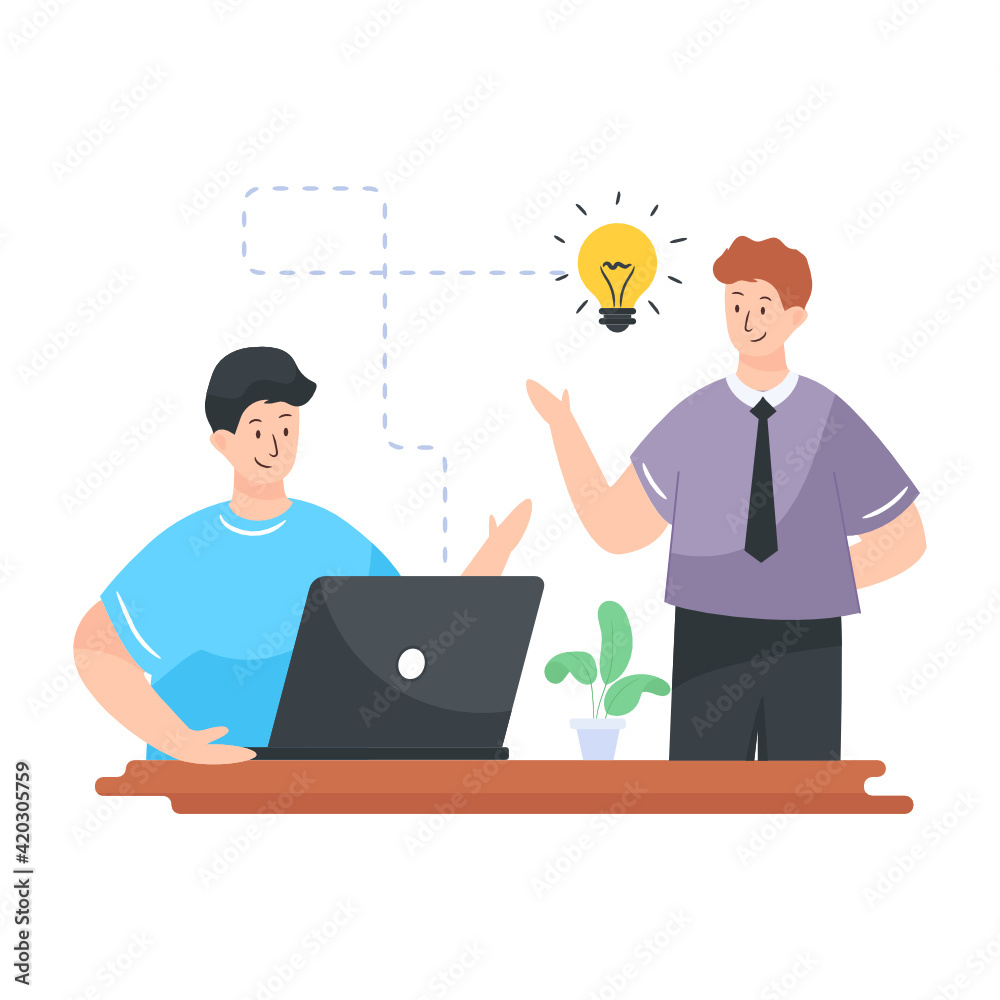 An employee suggestion flat editable vector
An employee suggestion flat editable vector