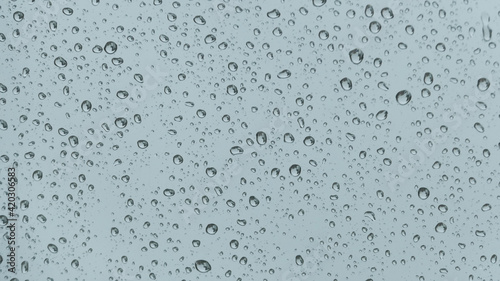 rain drops on a window pane