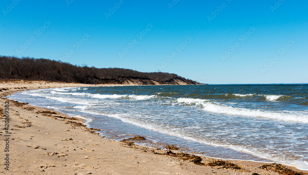 Sunken Meadow State Park beach looking torward the bluffs Sunken Meadow State Park beach looking torward the bluffs