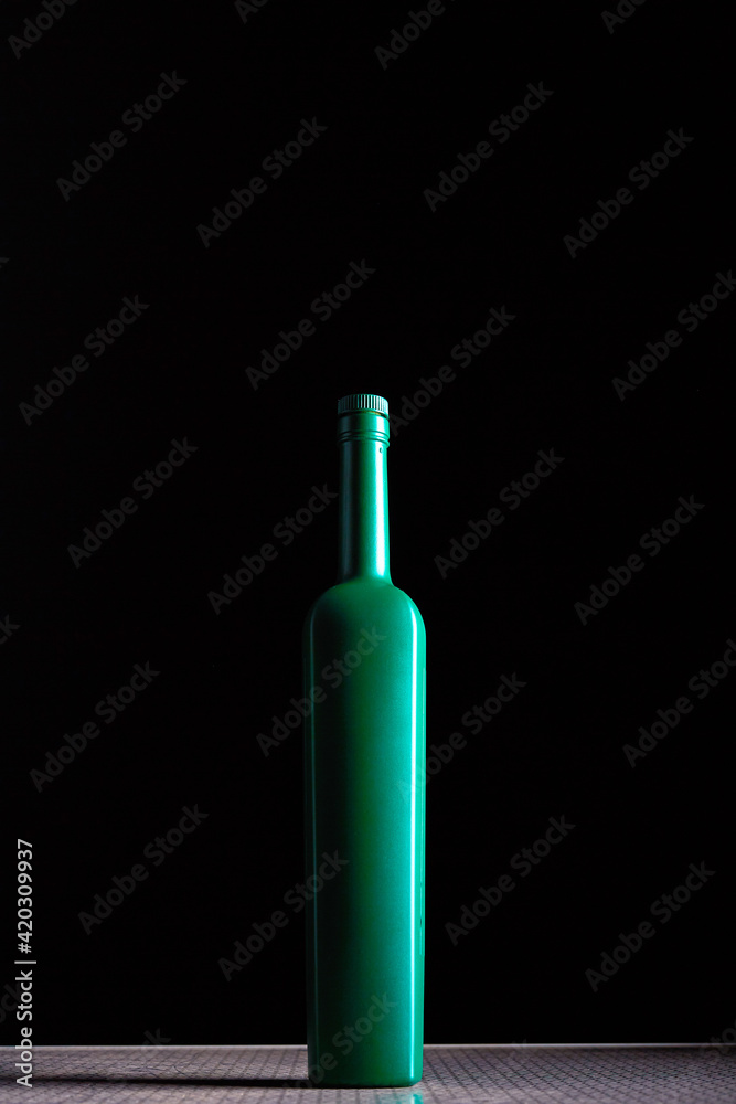 bottle of wine on black bottle of wine on black