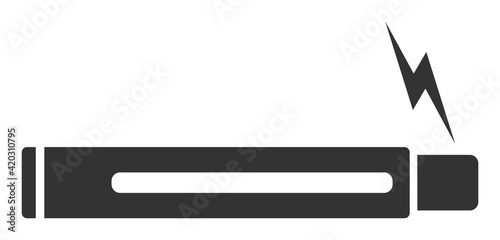 Vaping device icon. Illustration style is a flat iconic symbol. Simple Vaping device vector illustration.