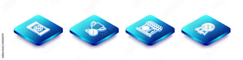 Set Isometric line Basketball game video, Award cup with basketball, Sports shop and and award icon. Vector Set Isometric line Basketball game video, Award cup with basketball, Sports shop and and award icon. Vector