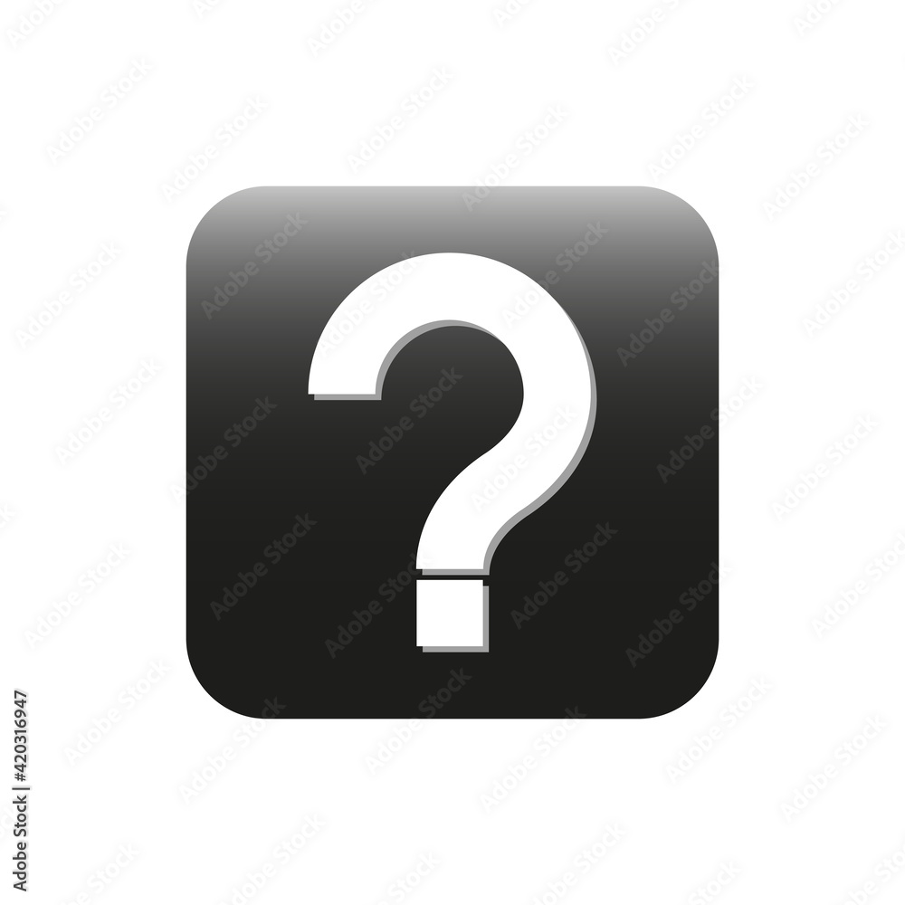 Question mark button vector icon. Vector icon of trendy question mark design. Question mark icon in flat style. Vector illustration. Question mark button vector icon. Vector icon of trendy question mark design. Question mark icon in flat style. Vector illustration.