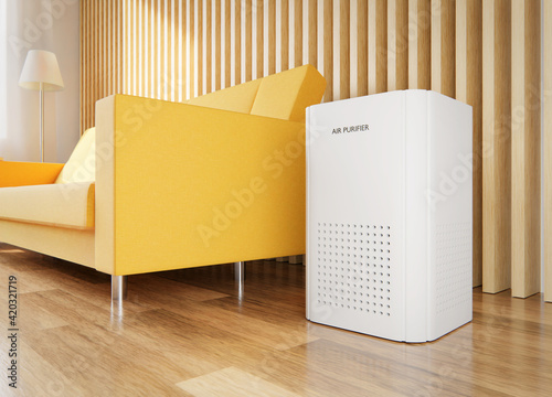 air purifier in living room