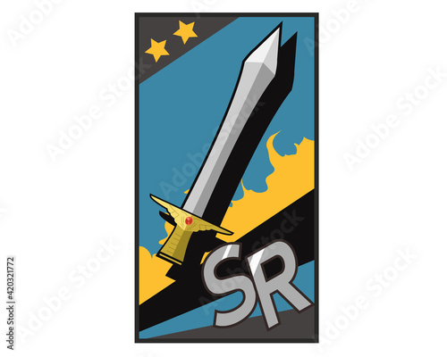 トレーディングカード　SR　ソード