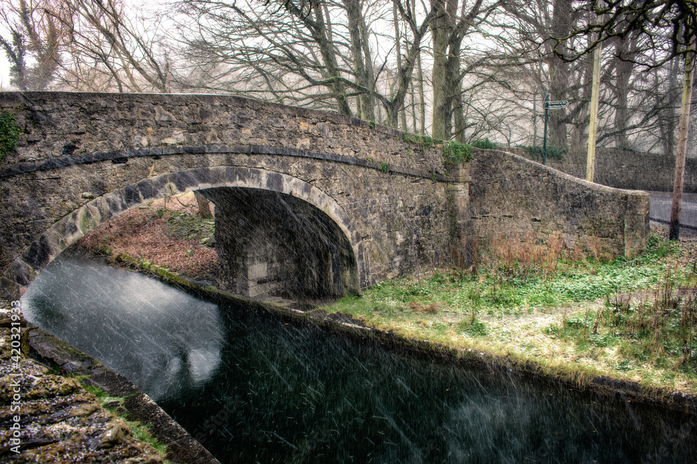 Ancient Irish Stone Bridge and Canal