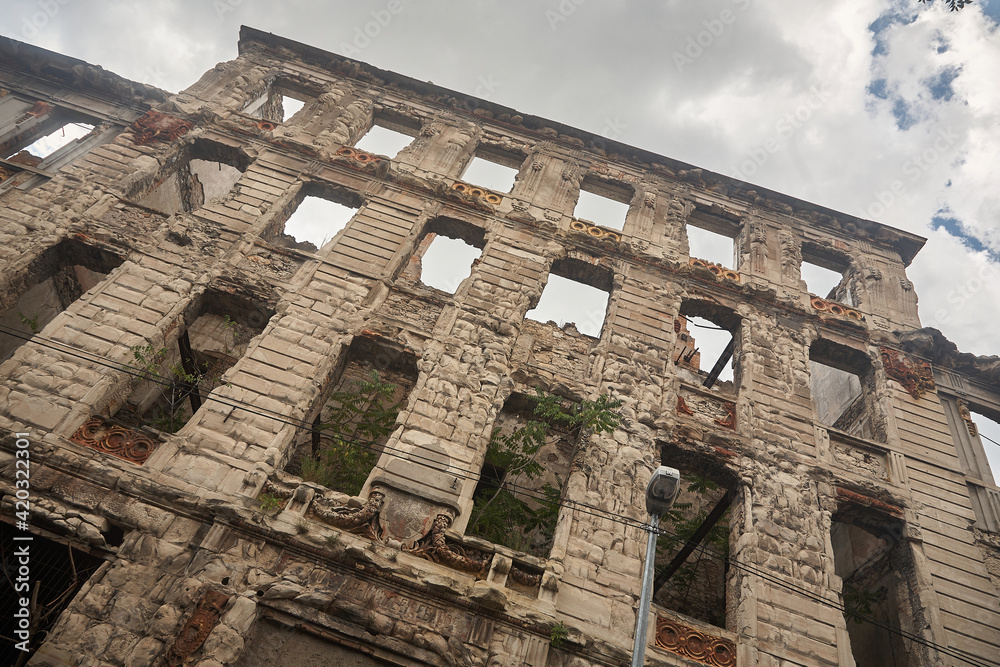 Ruin in Mostar Bosnia Bosnia and Herzegovina.