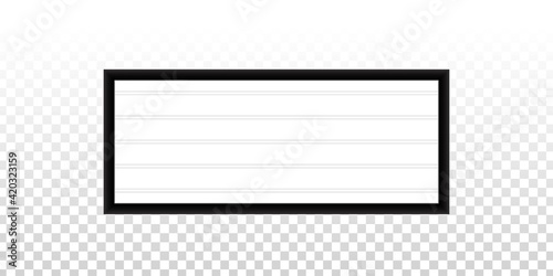Vector realistic isolated Lightbox on the transparent background. Concept of show and marquee.