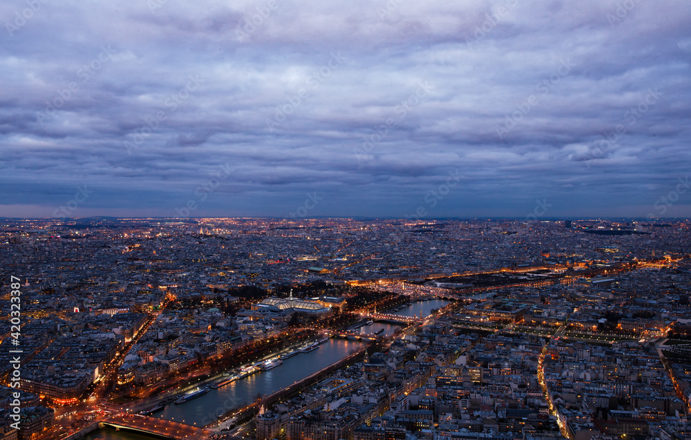 city from the eiffel tower