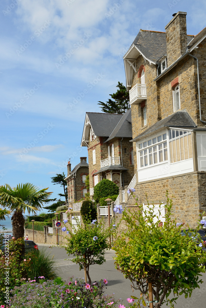 Houses in Dinard, Brittany, France