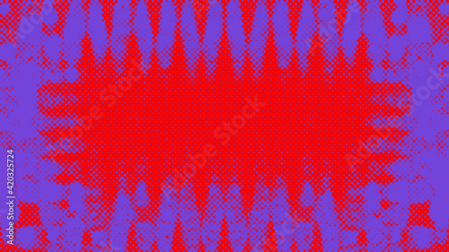 An abstract halftone grunge border background image.