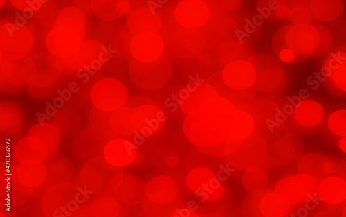 Luxury red bokeh blur abstract background with lights for background and wallpaper Christmas,vintage.