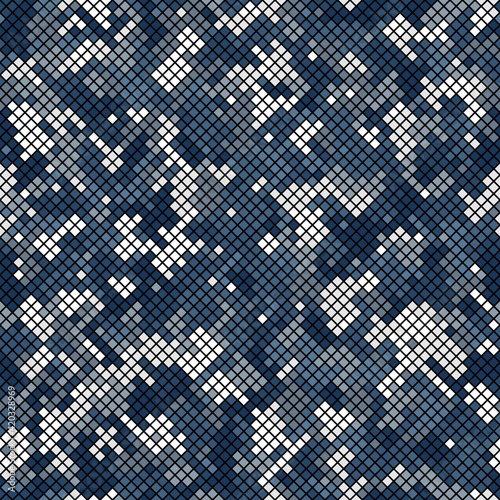 Camouflage seamless pattern. Abstract modern vector military backgound.