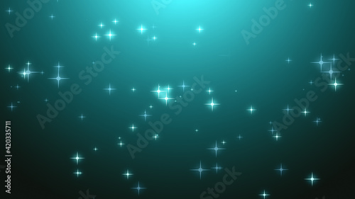 Christmas green mint starry background.Diwali festival holiday design.