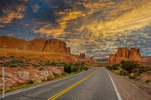  Road Through Arches National Park 
