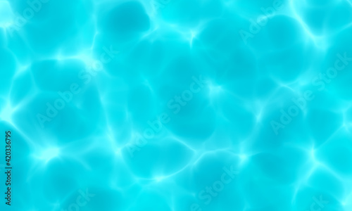 Blue white color water in swimming pool texture background. Use for design summer holiday concept.