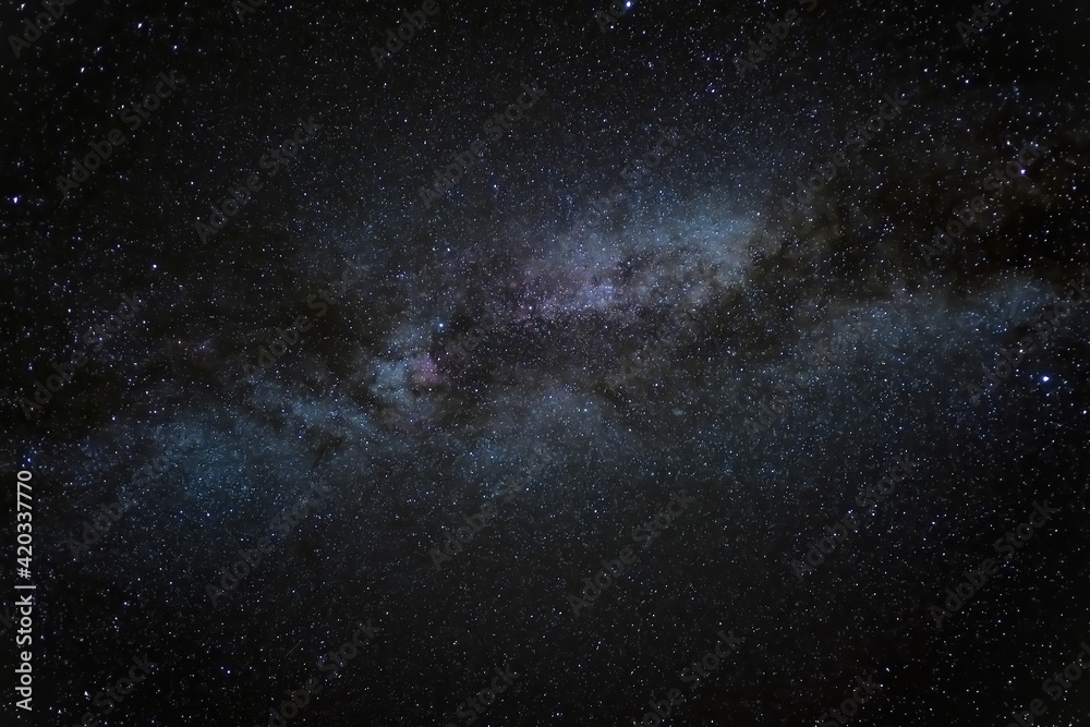 Fototapeta premium Starry milky way galaxy on a deep universe stars field,outer space,background wallpaper