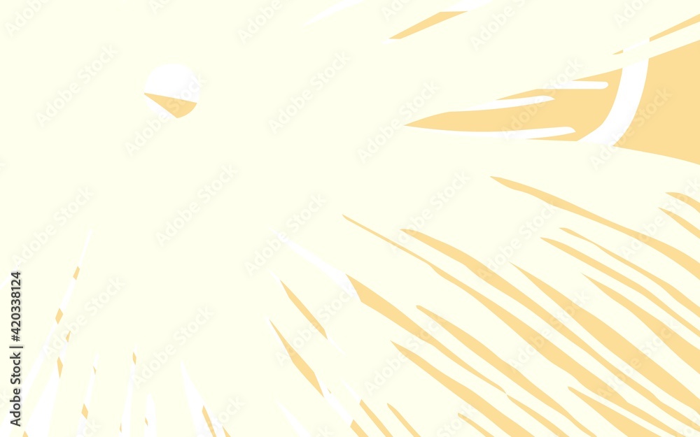 Obraz premium Light Orange vector natural backdrop with flowers