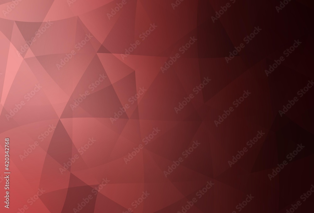 Light Pink, Red vector abstract polygonal pattern. Light Pink, Red vector abstract polygonal pattern.