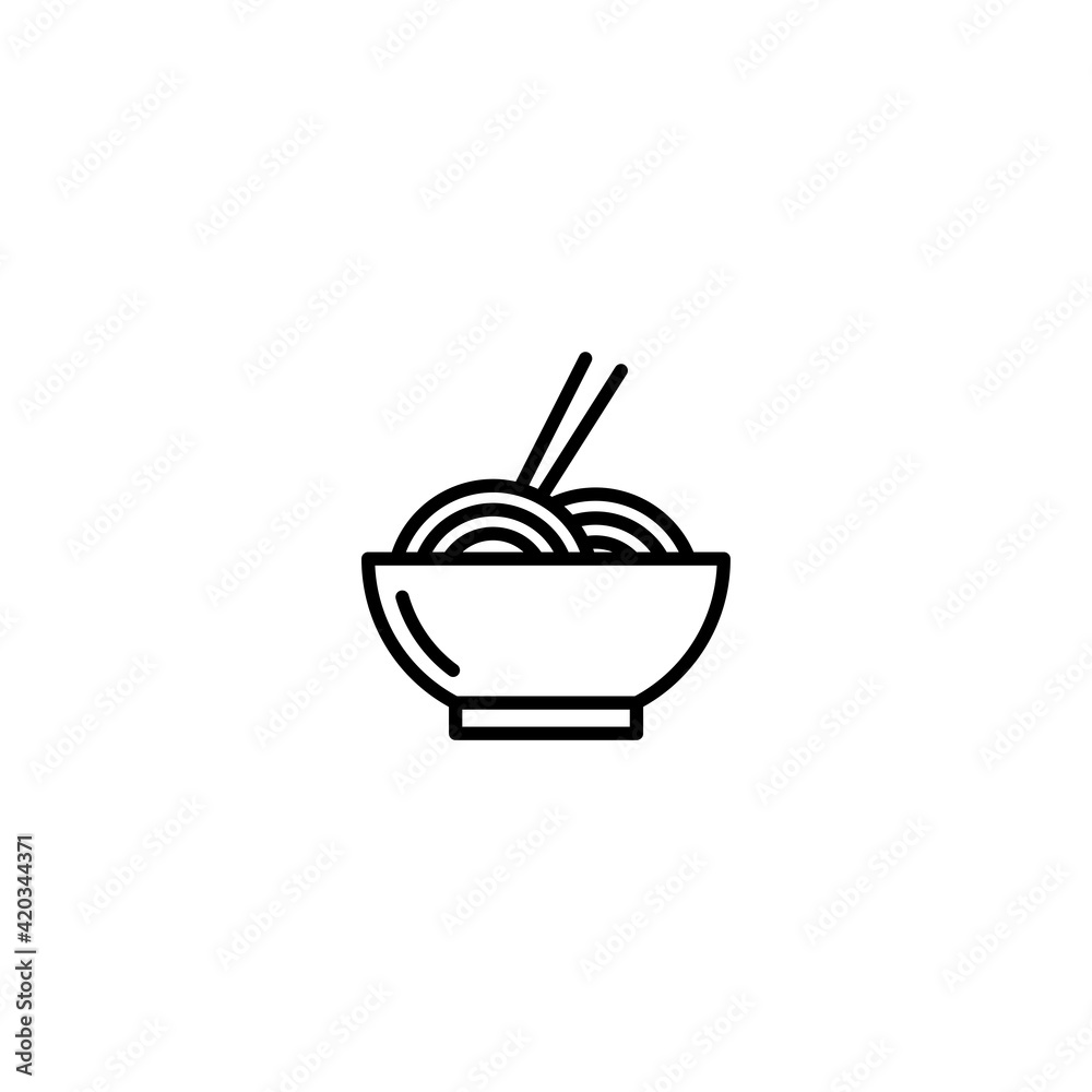 Noodle icon vector for web, computer and mobile app Noodle icon vector for web, computer and mobile app