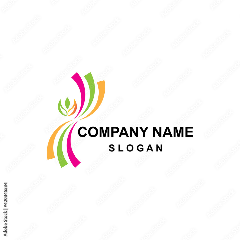 Simple cool circle icon vector logo Simple cool circle icon vector logo
