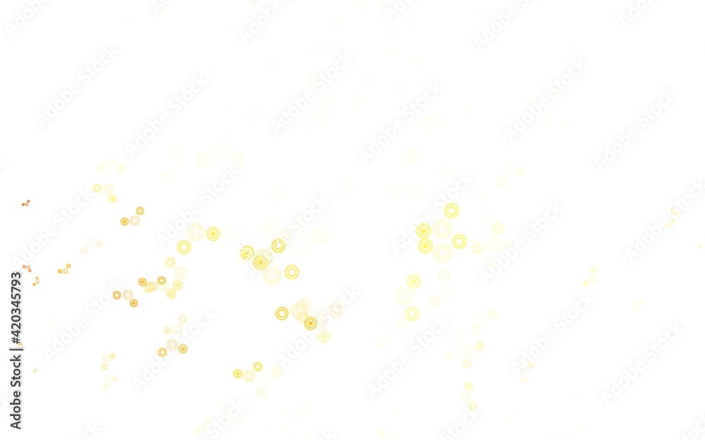 Fototapeta premium Light Orange vector background with spots.