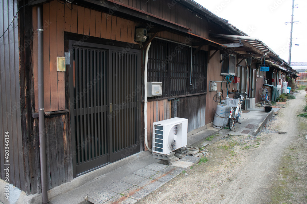 雰囲気のあるビンテージな町並みの風景