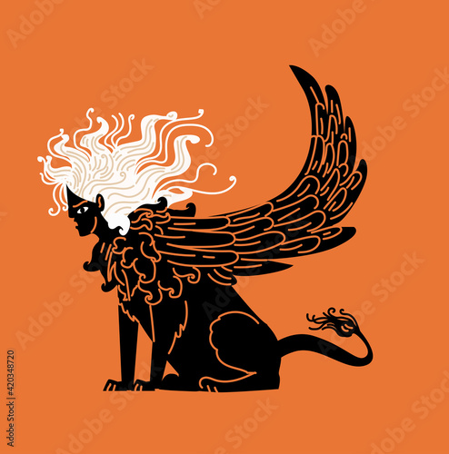 greek mythology sphinx hibrid monster photo