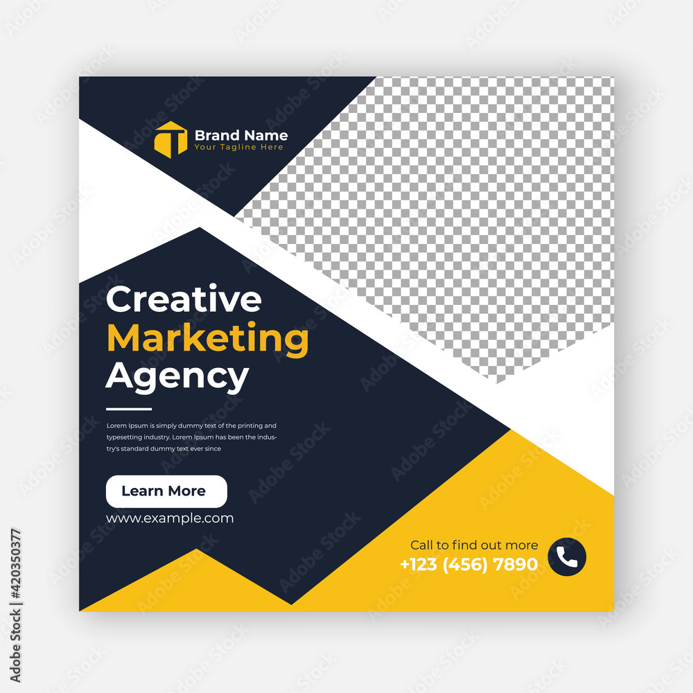 Digital business marketing banner for social media post template Square Flyer Template, Editable web Banner Post Template, Digital business marketing banner for social media post template Square Flyer Template, Editable web Banner Post Template,
