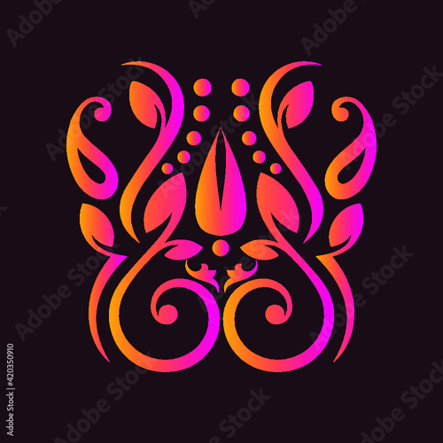 Hand drawing of wild Bird, animals, and flowers for saree designs or pattern for textile, wrapping paper, or backgrounds