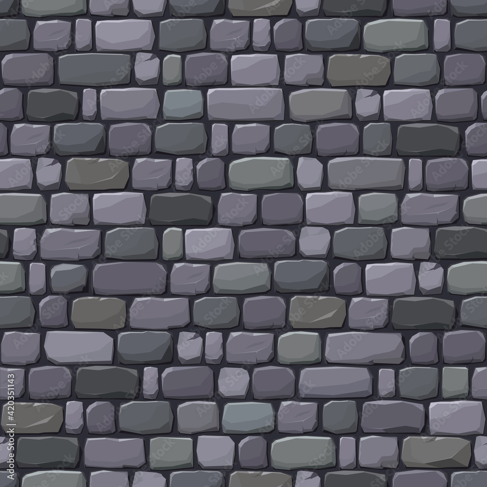 Seamless Pattern of Stone Wall