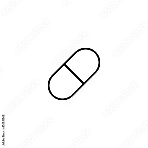 Capsule, medicine, pill, tablet icon vector for web, computer and mobile app