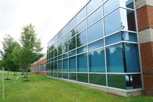 exterior view of company office building