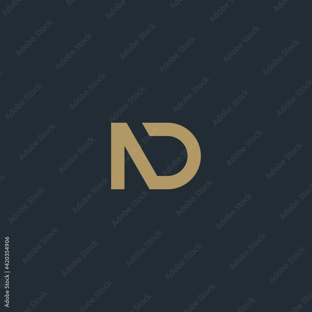 Business logo design simple logo with the letter AD. minimalist design, monogram, luxury Business logo design simple logo with the letter AD. minimalist design, monogram, luxury