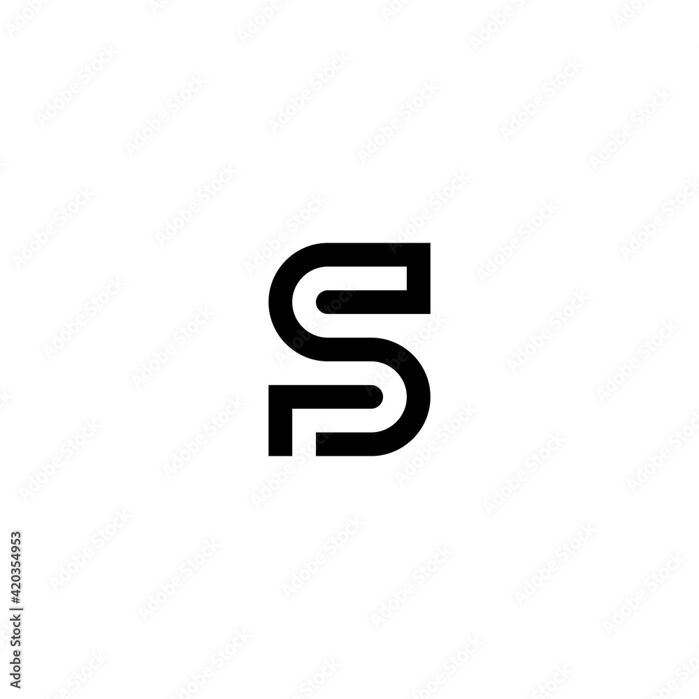 Business logo design simple logo with the letter SP. minimalist design, monogram, luxury Business logo design simple logo with the letter SP. minimalist design, monogram, luxury