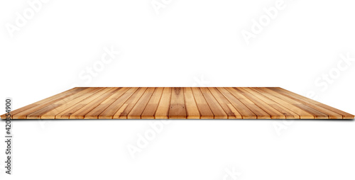 Wooden counter floor