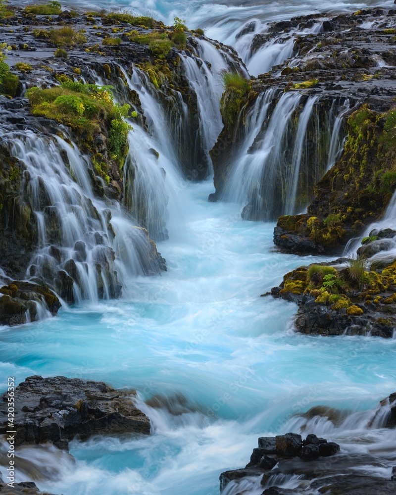 Bruarfoss at summer, Iceland