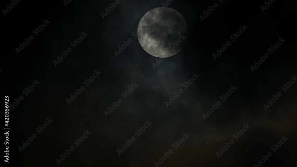 Moon descending covered by thick clouds giving a strange and horror look, the length of the video good for narrating and adding graphics around. Moon descending covered by thick clouds giving a strange and horror look, the length of the video good for narrating and adding graphics around.