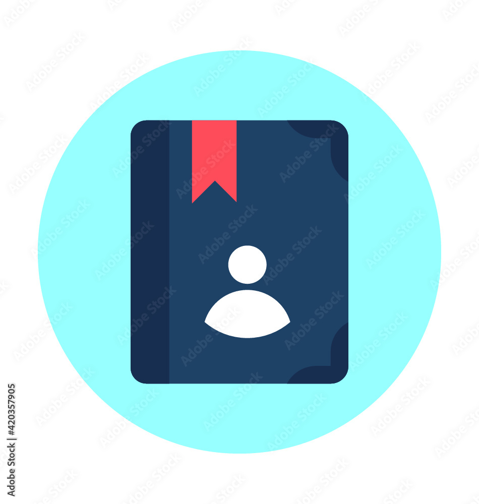 Phone Book Vector Icon Phone Book Vector Icon